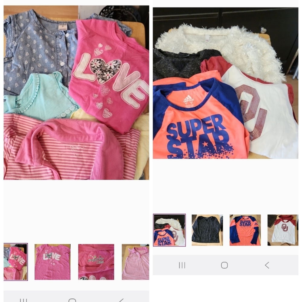 Assorted Girl's Size 6 Tops Bundle